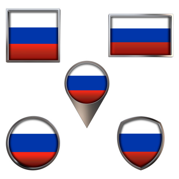 国旗的俄罗斯图标设置形象图片下载