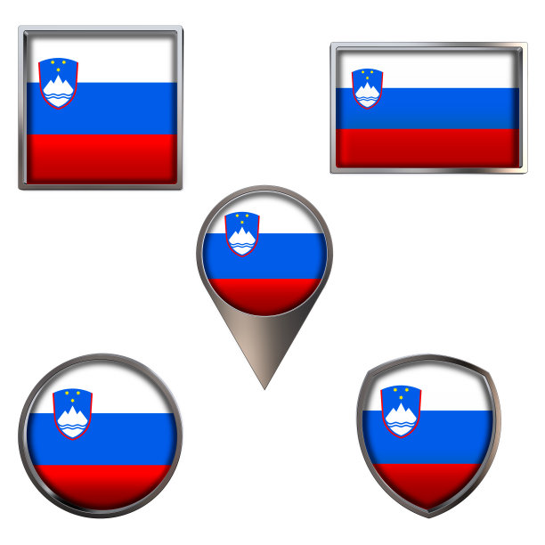 斯洛文尼亚国旗图标设置形象图片下载