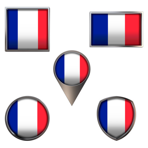 法国国旗图标设置形象图片下载