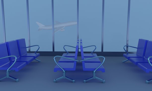 机场。3 d渲染图片下载