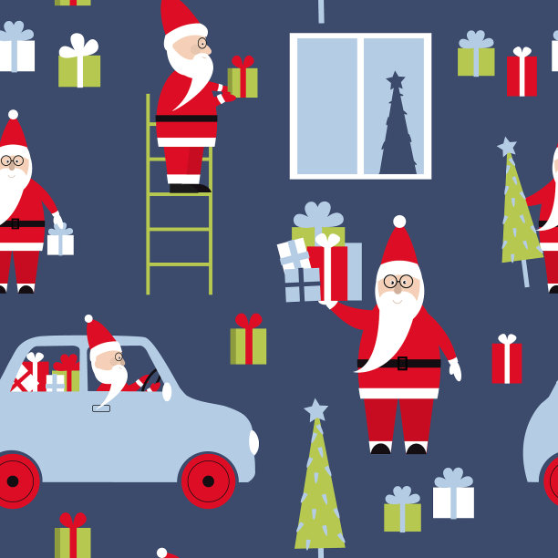 圣诞老人图案图片下载