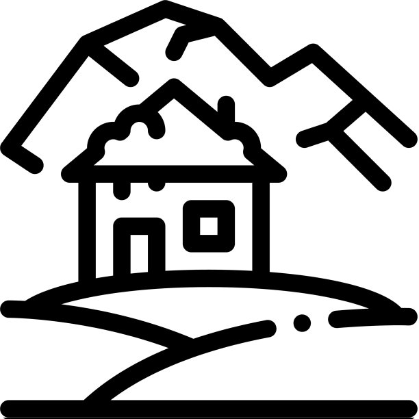 北极房屋图标轮廓符号图片下载