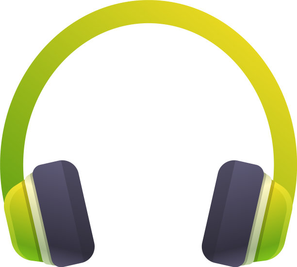 听音乐耳机图标卡通风格图片下载
