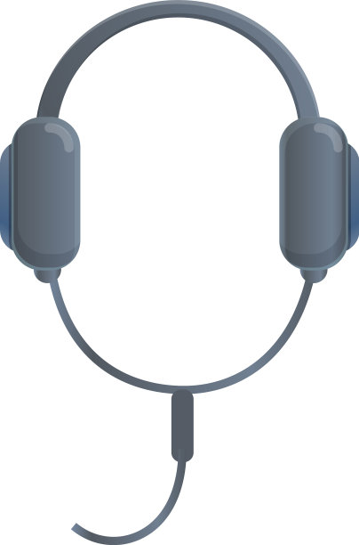 专业耳机图标卡通风格图片下载