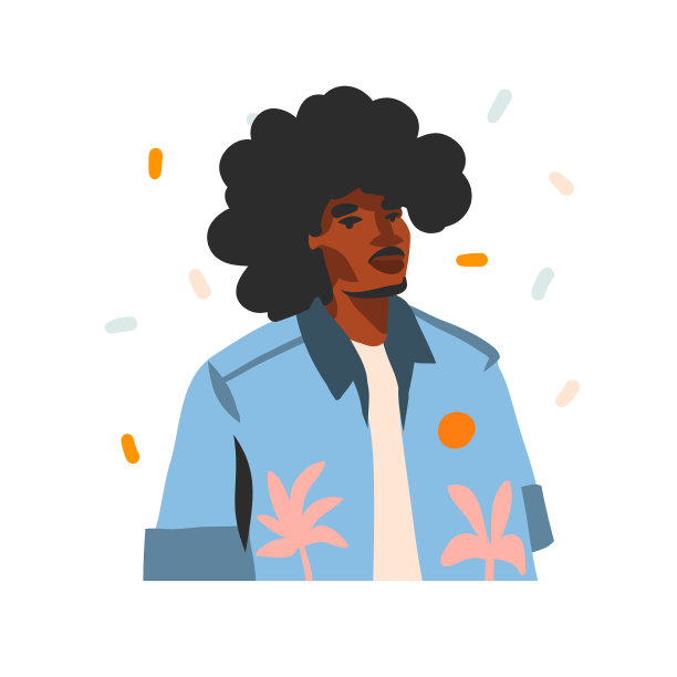 手绘抽象股票图形图片下载