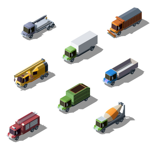 等距商业建筑和服务图片下载