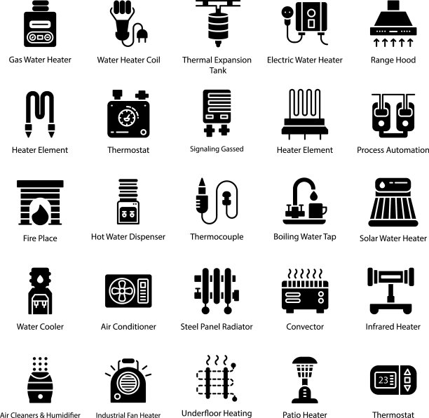 供暖系统图标图片下载