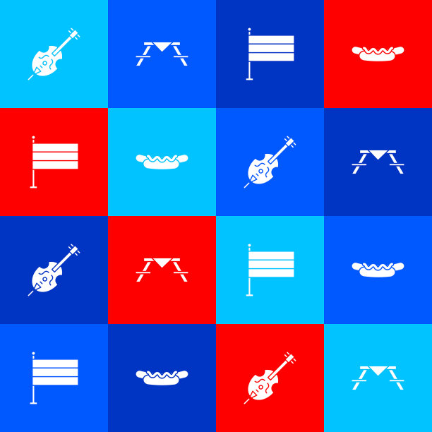 摆好小提琴野餐桌和长凳图片下载