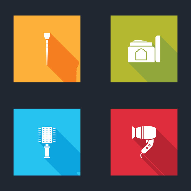 化妆刷、膏霜、化妆管、发刷图片下载