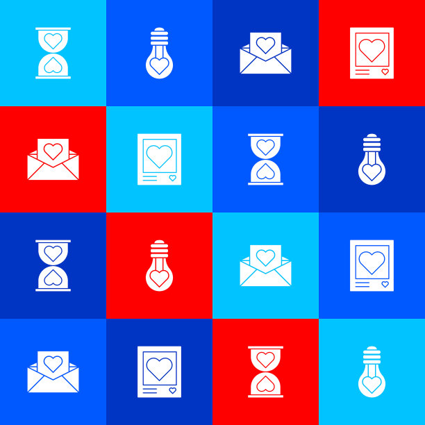 把心放在中间沙漏状的灯图片下载