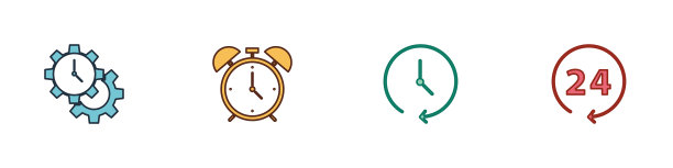 设置时间管理闹钟“clock”和“24”图片下载