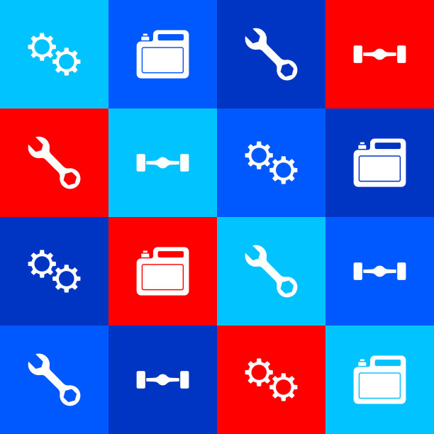 给马达油扳手套上齿轮筒图片下载