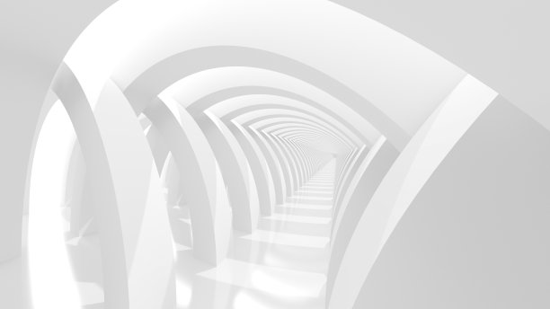 未来派的白色廊柱图片下载