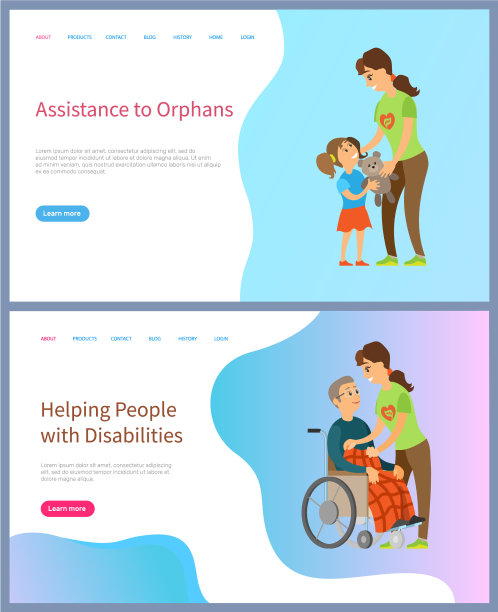 关心老人和儿童志愿者图片下载