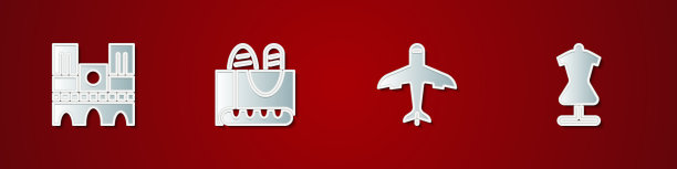 把巴黎圣母院的法式长棍面包架和图片下载