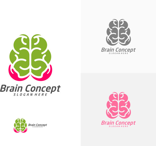 健脑标志设计模板思考创意图片下载