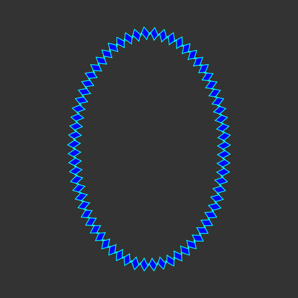 装饰椭圆形框架的网页卡风格化图片下载