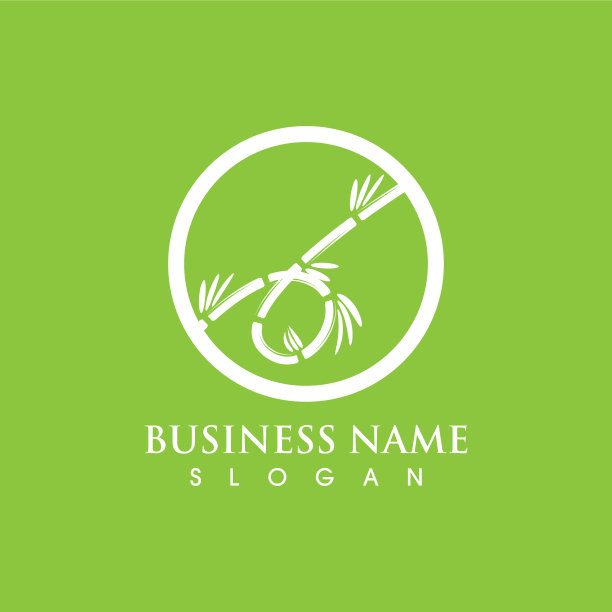 竹制logo模板图标图片下载