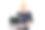 一个穿着裙子的时尚女孩在白色背景上展示了一个笔记本电脑的空白模板图片下载