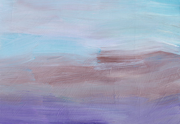 抽象的背景纹理。平静的蓝色、紫色、棕色、白色画。当代艺术。在纸上挥笔。图片下载