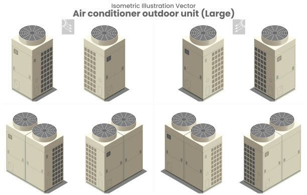 等距矢量大型空调器VRF类型3图片下载