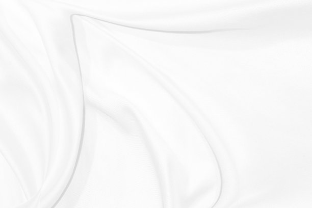 柔软的织物抽象干净的编织美丽光滑的曲线形状装饰时尚纺织白色背景图片下载