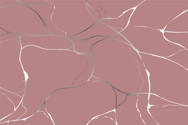 粉红色背景上的金色金杉。裂纹和破碎的效果。大理石纹理。豪华设计的墙壁艺术，墙纸，婚礼卡，社交媒体。现代的矢量图图片下载