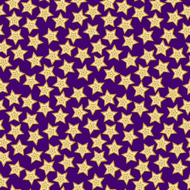 星星在深紫色的夜空无缝模式矢量图片下载