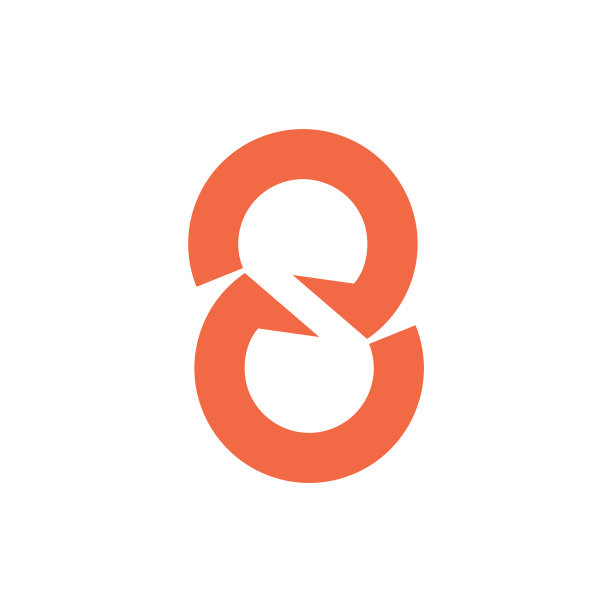 字母8负空间标志图片下载