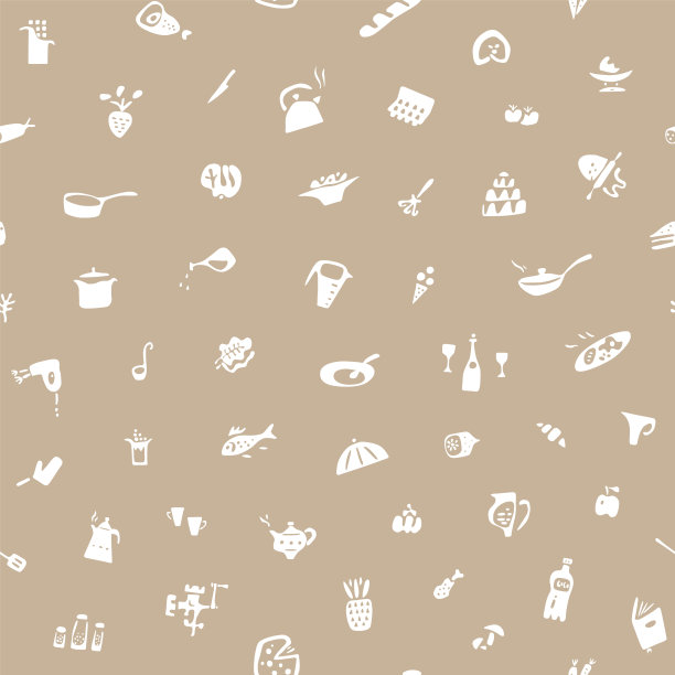 烹饪食物无缝图形背景图片下载