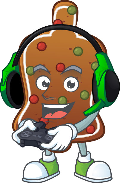 一个卡通姜饼铃铛天才玩家玩图片下载