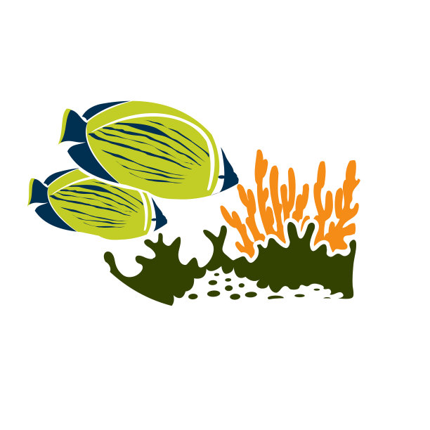 海底鱼缸标志图片下载