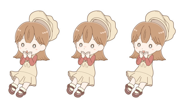 女孩摆姿势图片下载