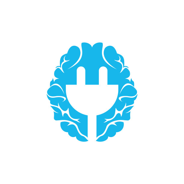 脑电插头标志设计图片下载