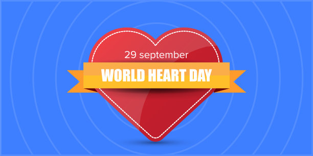 世界心脏日横横幅或背景图片下载