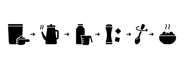 剪影烹饪工艺说明图片下载