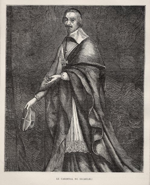 红衣主教黎塞留肖像，17世纪法国历史图片下载