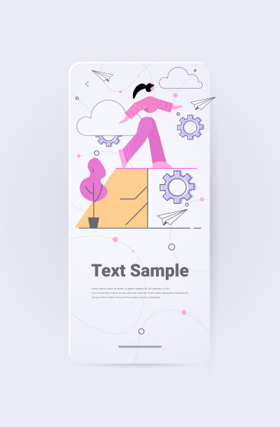 商业女性走在平衡紧绳风险挑战帮助在商业概念图片下载