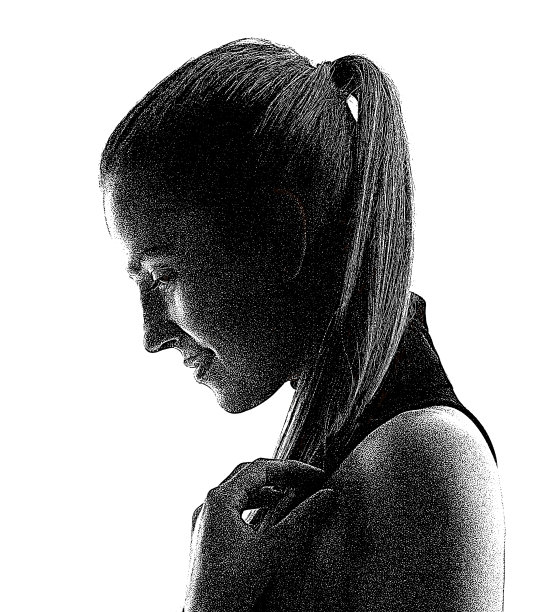 中色调的美女肖像图片下载