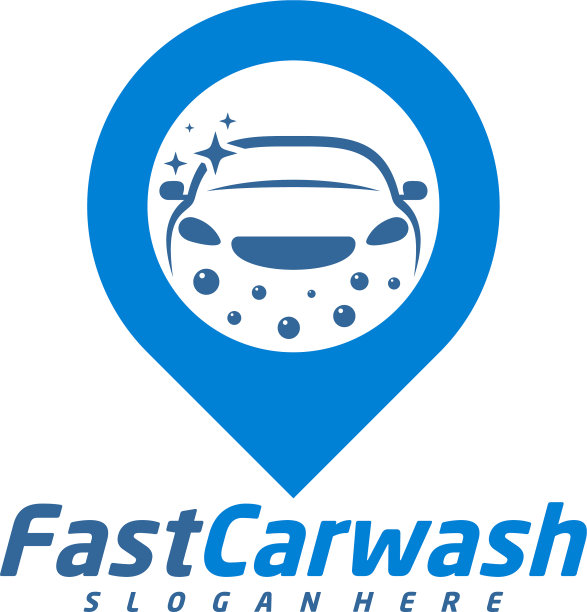 洗车标志设计概念汽车图片下载