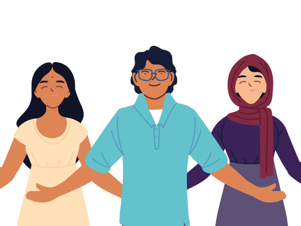 描绘人们在一起的多样性或图片下载