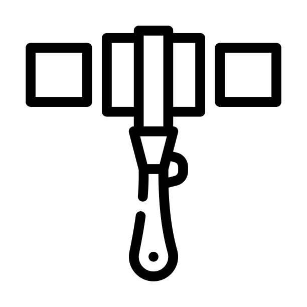 塑料管道修复线图标矢量插图图片下载