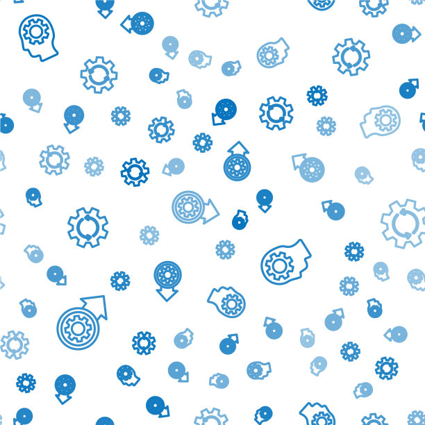 设定线齿轮和箭头为工作流程图片下载