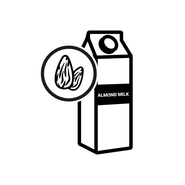 杏仁奶图标。图片下载