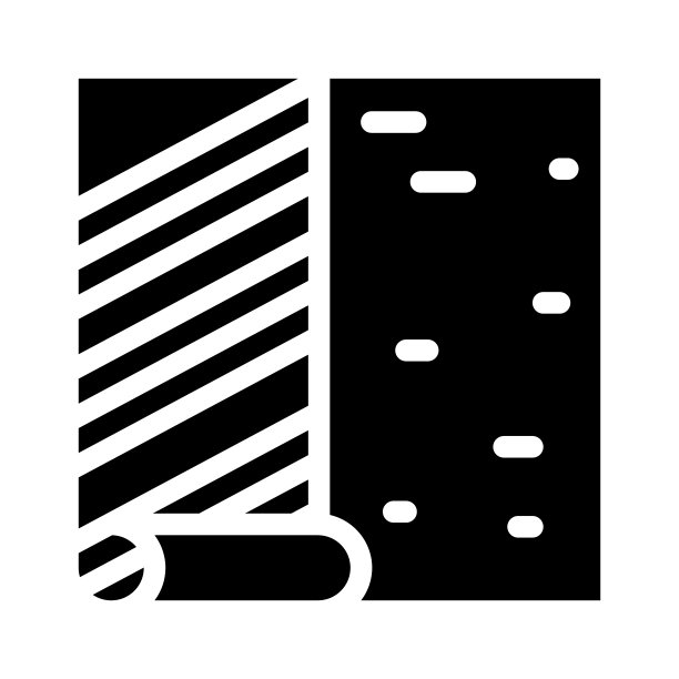 墙纸墙字形图标矢量插图标志图片下载