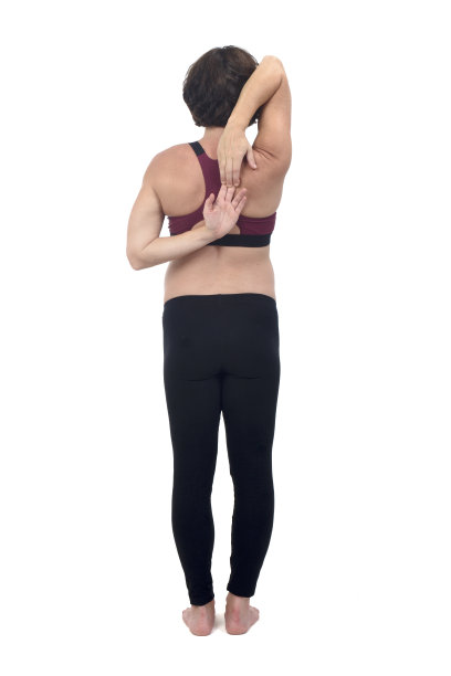 孕妇在白色背景下做运动，图片下载