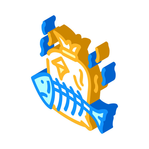 垃圾气味等距图标矢量插图图片下载