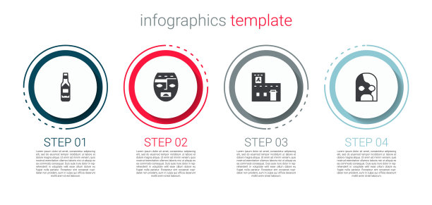 塔巴斯科辣酱，阿兹特克面具，墨西哥房子和摔跤手。业务信息模板。向量图片下载