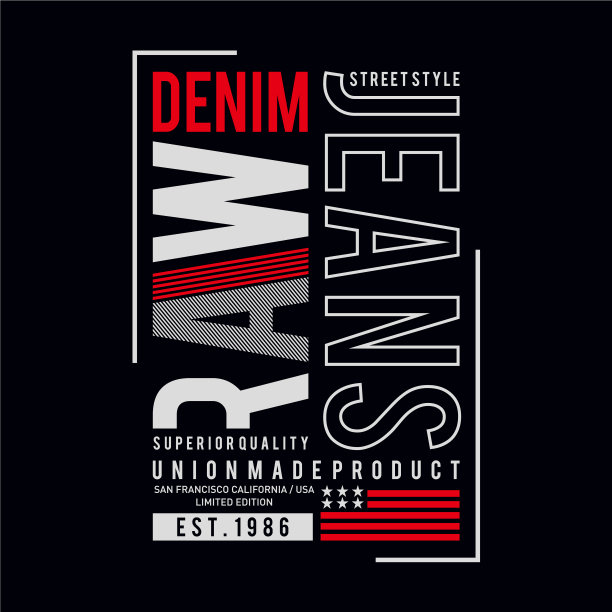 设计矢量排印原始牛仔印t恤男人图片下载