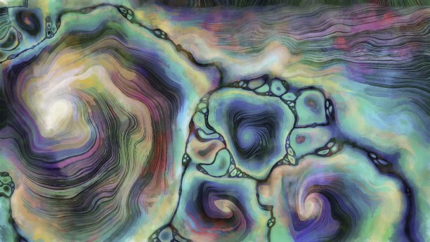 富有表现力的多色抽象画背景图片下载